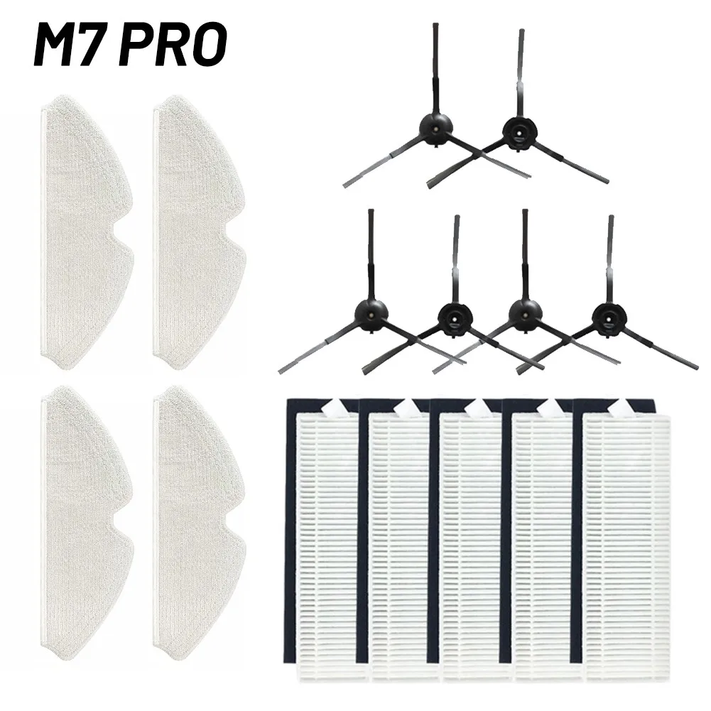 

109*48mm Filter Mop Side Brush For Proscenic M7 Pro Vacuum Cleaner Parts Household Cleaning Accessories Robot Parts