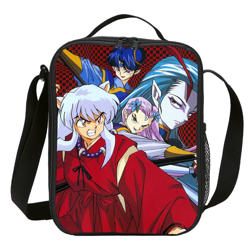 

Anime Inuyasha Prints Insulated Cooler Box Thermal Food Fresh Lunch Bag Small Kids Food Ice Warm Keep Shoulder Bag Bolsa Termica
