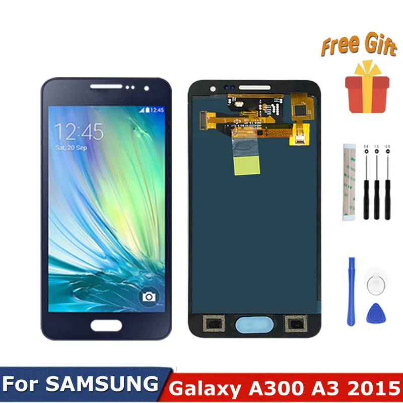 

4.5" For SAMSUNG Galaxy A300 LCD Digitizer Display Touch Screen A3 2015 A300F A300H A300FU Assembly Parts With Repair Tools