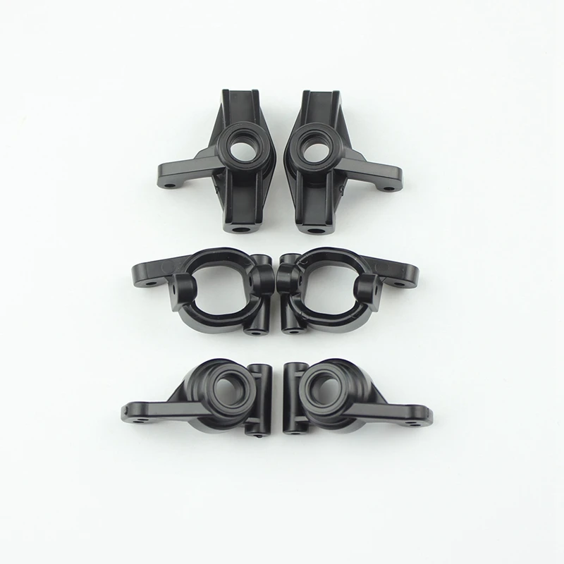 

2 Set RC Car Part: 1 Set Front Rear Wheel Seat C Type Holder Seat & 1 Set Front Wheel Hub Bracket Plastic