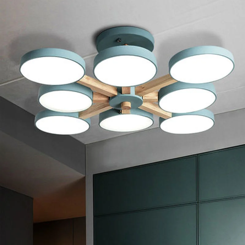 Светодиодные цветные потолочные светильники Avize для спальни столовой 3/6/8 насадок