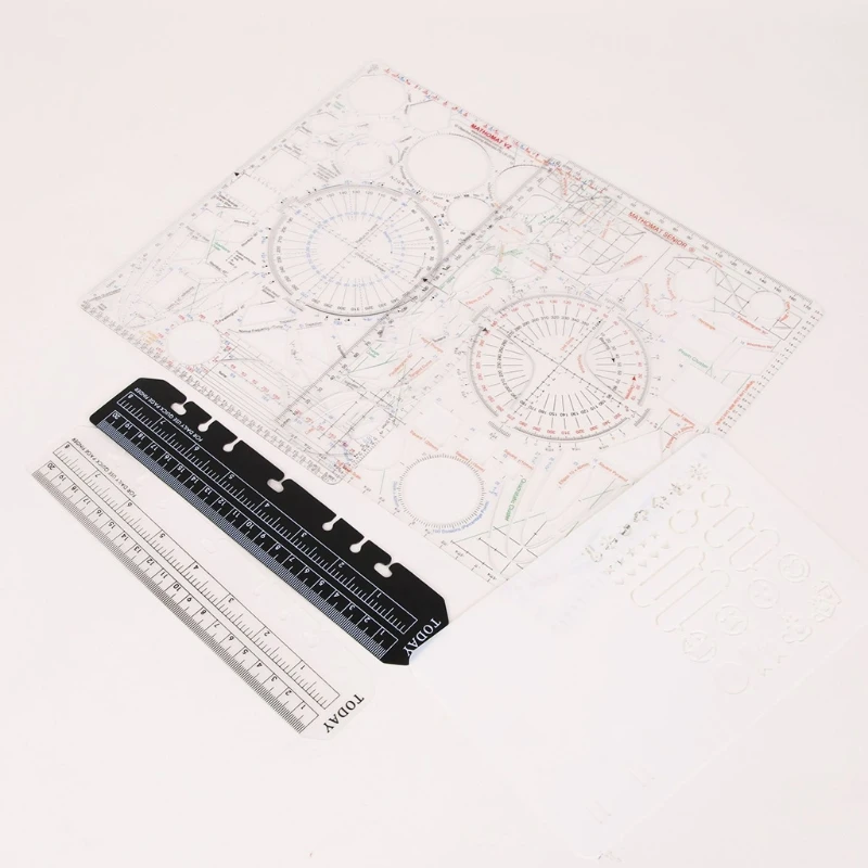 

Geometric Stencil Ruler Kaleidoscope Ruler Geometric Drawing Ruler Portable D7WC