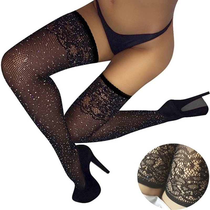 

New Women Long Stocking Sexy Over Knee Stockings Fashion Black Lace High Quality Over Knee Stockings