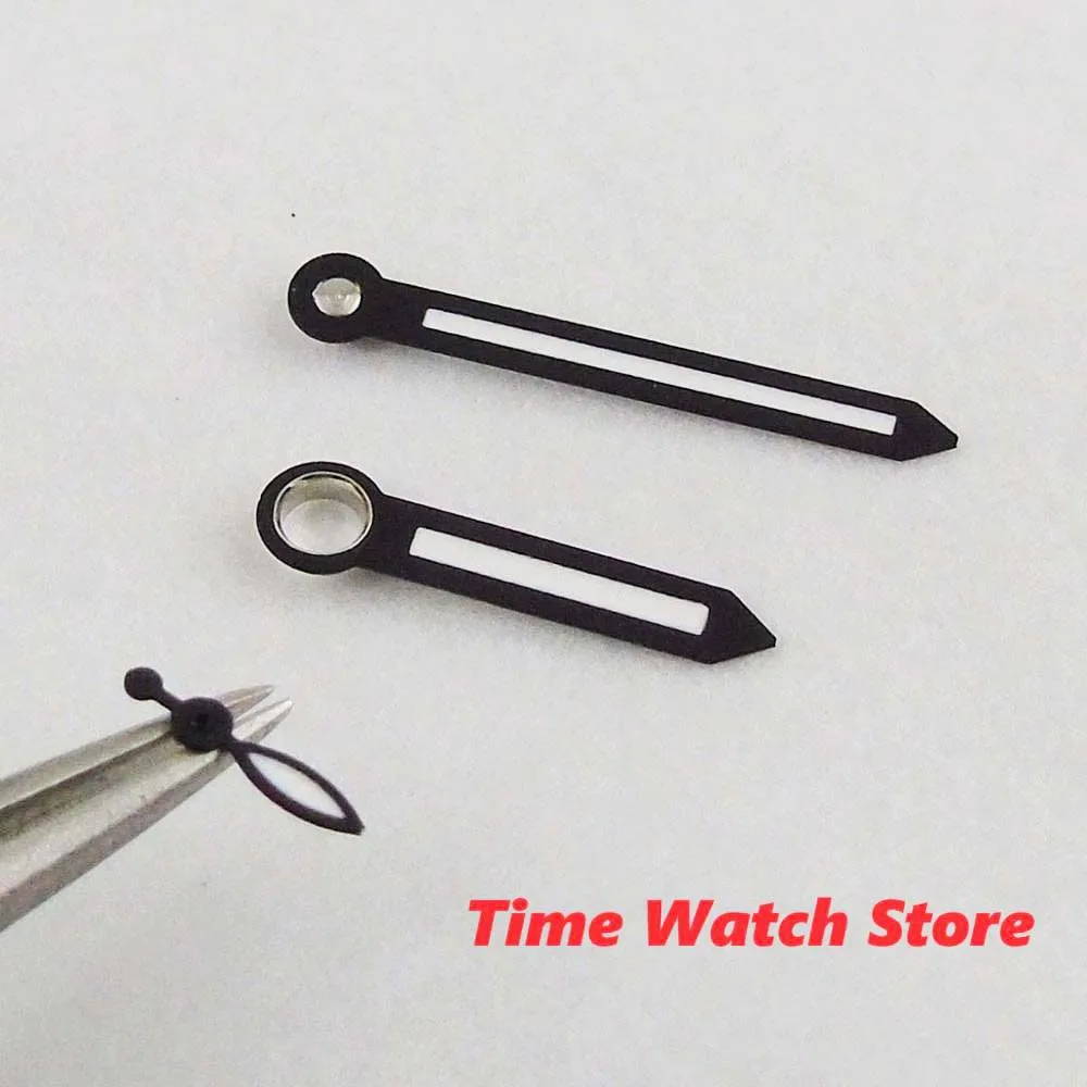 Черные часы запчасти для рук зеленые светящиеся подходят ETA 6497 6498 ST 3600 3620 Движение