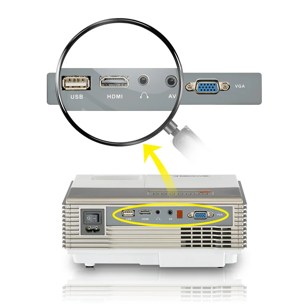 CAIWEI A3AB Мини светодиодный домашний кинотеатр 1080p Android WiFi Bluetooth Портативный