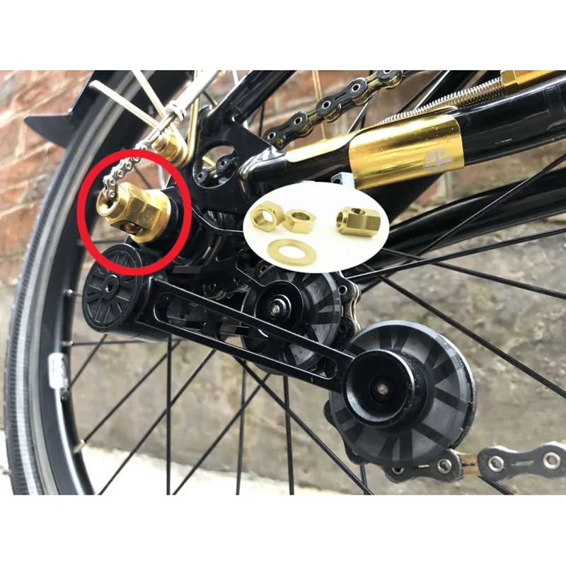 Складной велосипед задняя гайка титановый сплав для велосипеда brompton 3 6 скоростей
