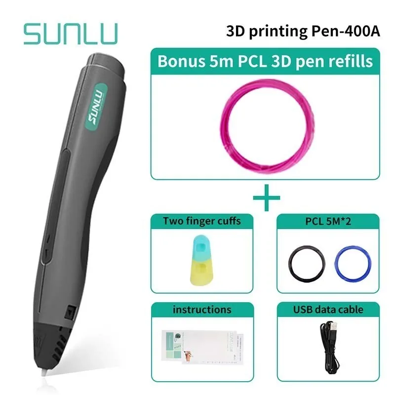 Хиты продаж SL-400A низкая Температура детей 3D чертежная ручка школьных печати