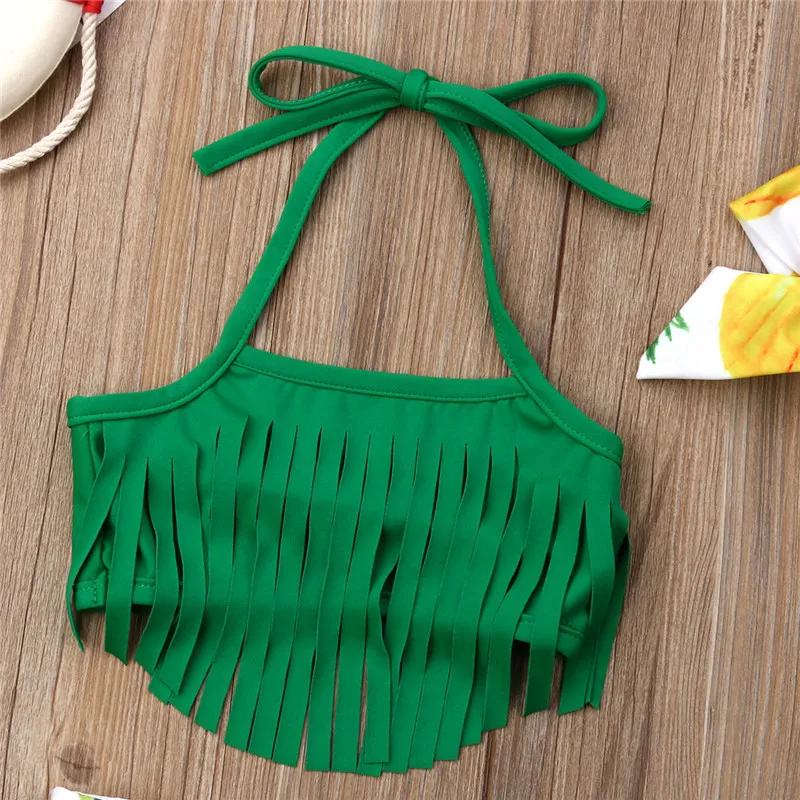 

Newborn Baby Girl Bikini Suit Swimwear Swimsuit Tassel Summer Bathing Beachwear