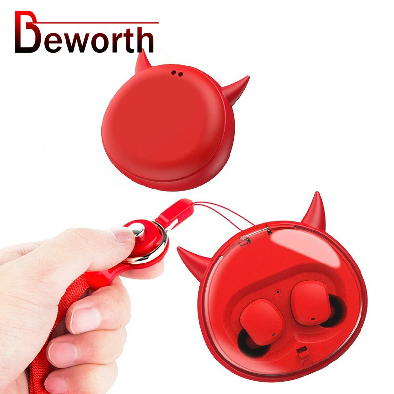 Мультяшные Bluetooth 5 0 наушники вкладыши Беспроводные стереонаушники Hi Fi с милым