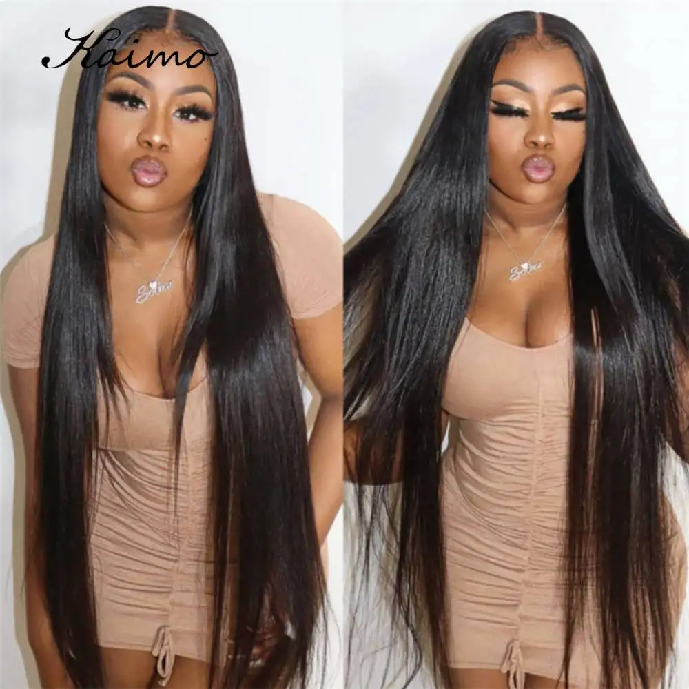 

30 Inches Straight Human Hair Bundles for Black Women Indian Hair Weaving 3/4 Pcs Non Remy Hair Weft Free Shipping