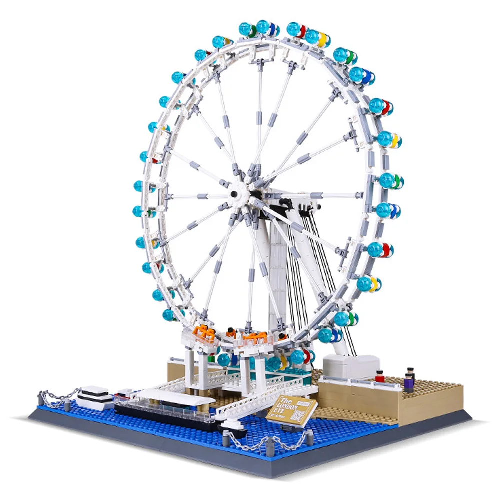 

Wange 6215 City Architecture The London Eye Roller Model Coaster Building Block Brick Toys For Children Kid Boys Gift