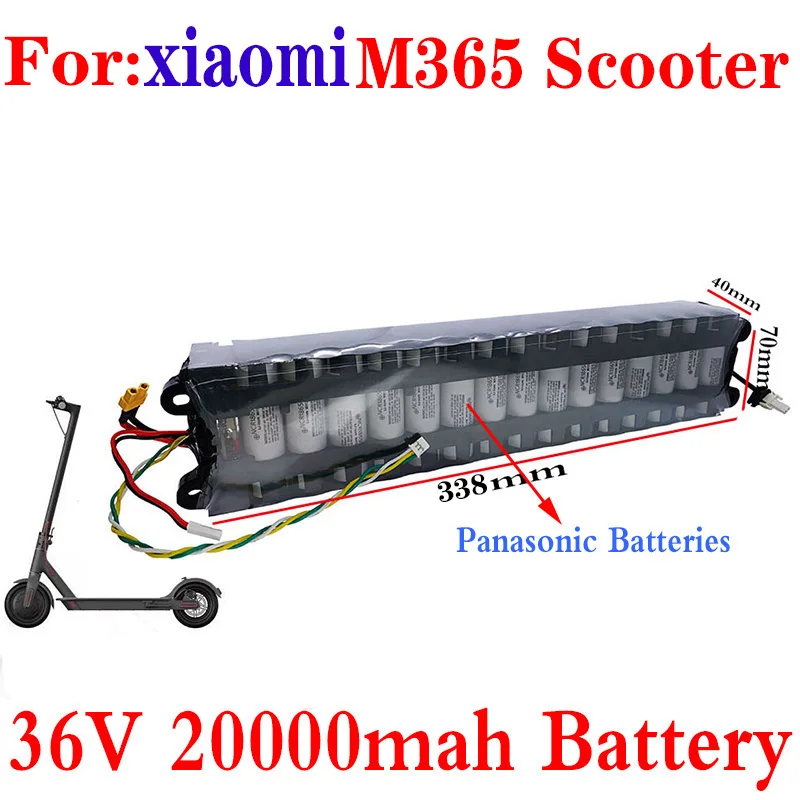 

Lithium Battery FOR Xiaomi Mijia M365 Electric Scooter, 18650, 10S, 3P, 36V, 20Ah, 42V, SC, Communication, Waterproof Packaging