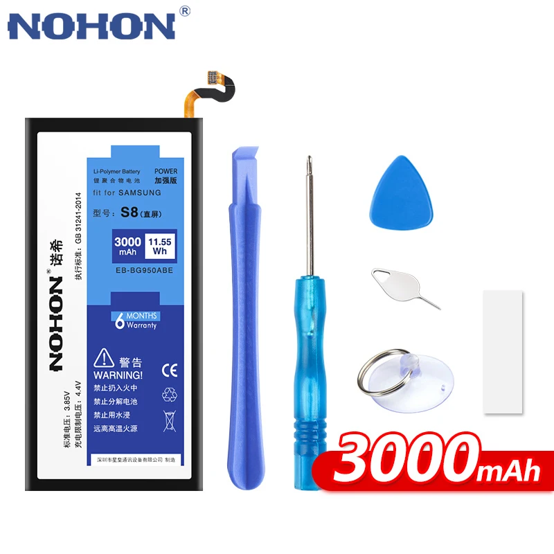 NOHON батарея для Samsung Galaxy S6 край S7 S8 G920 G920F G925F G9300 G935F SM G9508 G930 Замена Bateria|Аккумуляторы