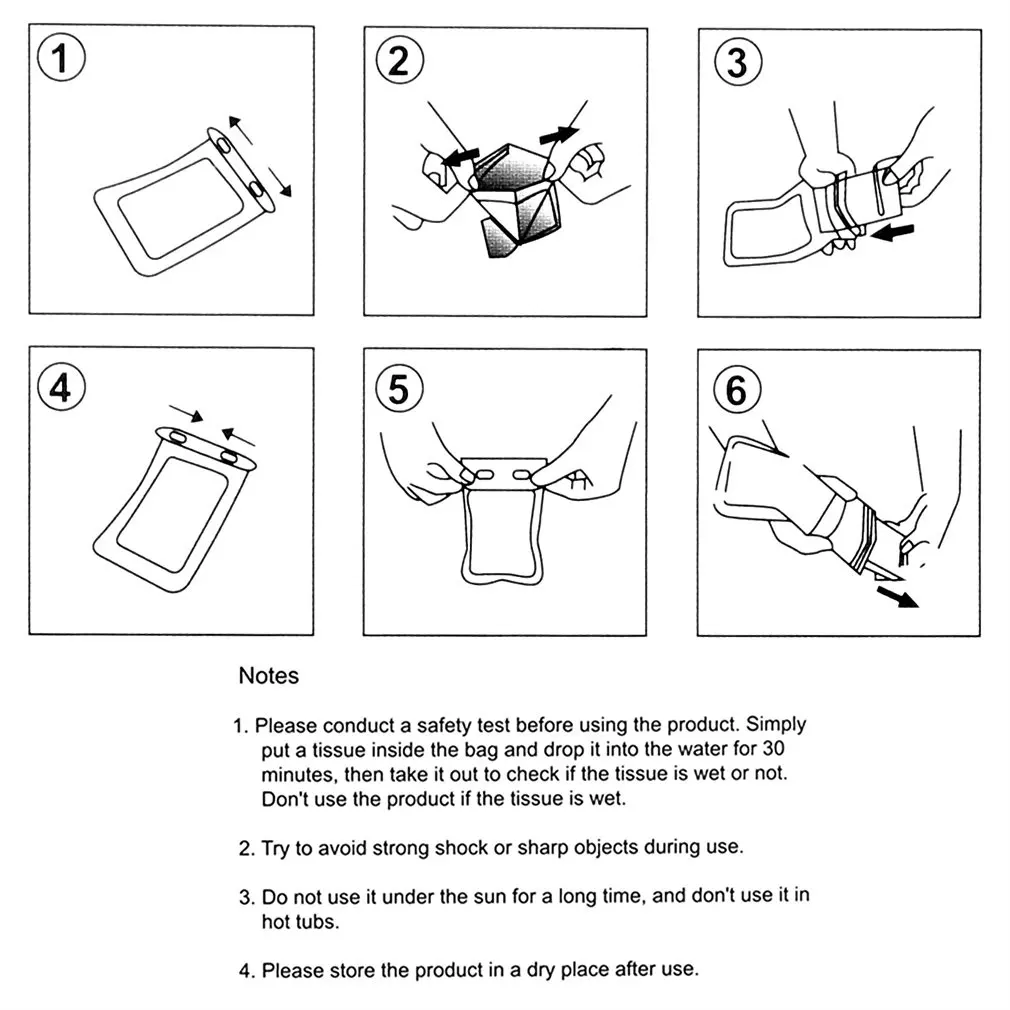 Экологический ДПК Водонепроницаемый защитный чехол сумка Универсальный для 5
