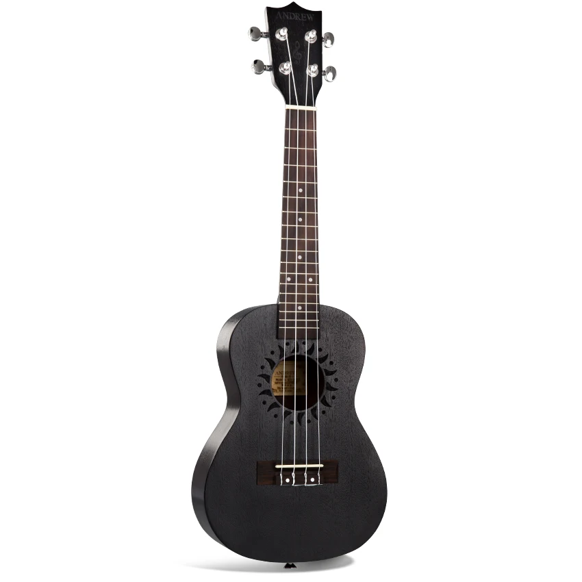 Тенор-Укулеле сопрано 21/23/26 дюймов электрическая мини-гитара из красного дерева 4