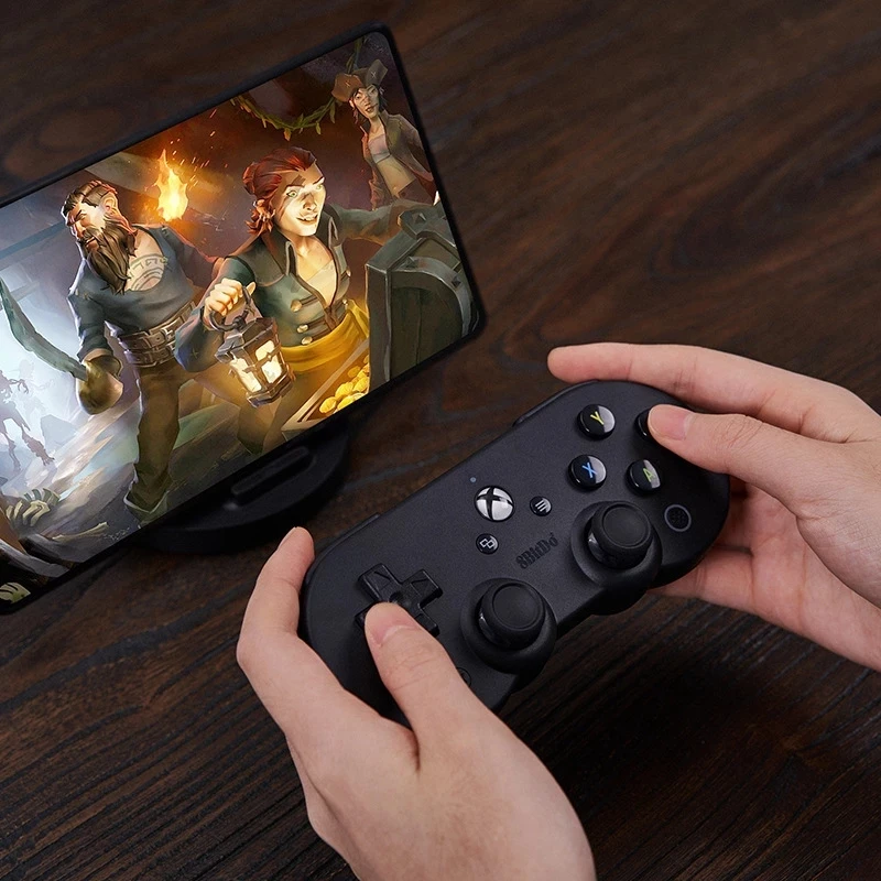 

Беспроводной Bluetooth геймпад Android контроллер для Xbox Cloud Gaming 8BitDo SN30 Pro включает в себя Зажим для телефона