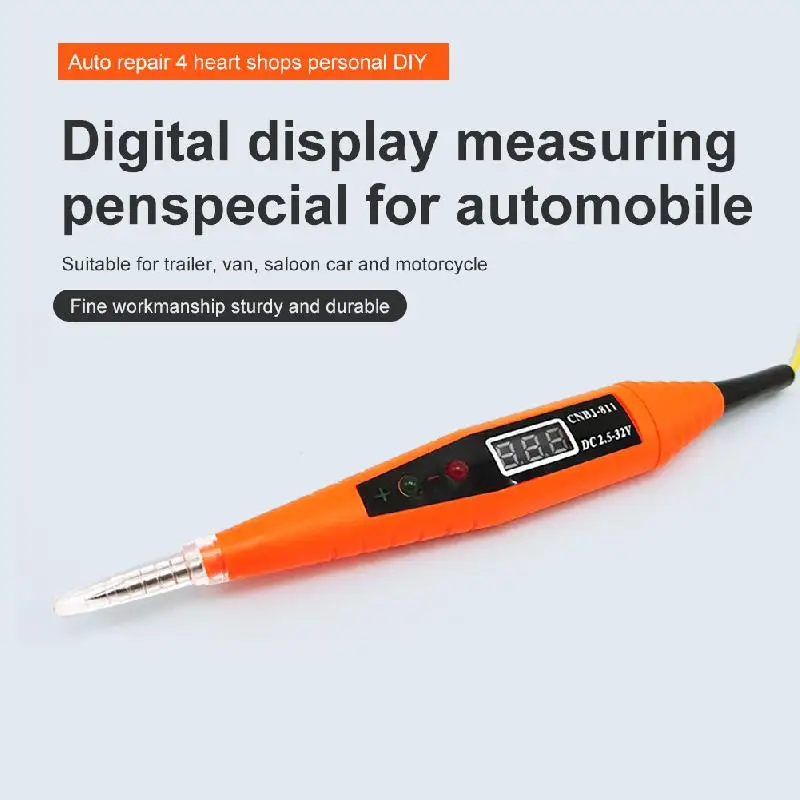 Цифровой тестовый карандаш многофункциональный с цифровым дисплеем напряжения 2