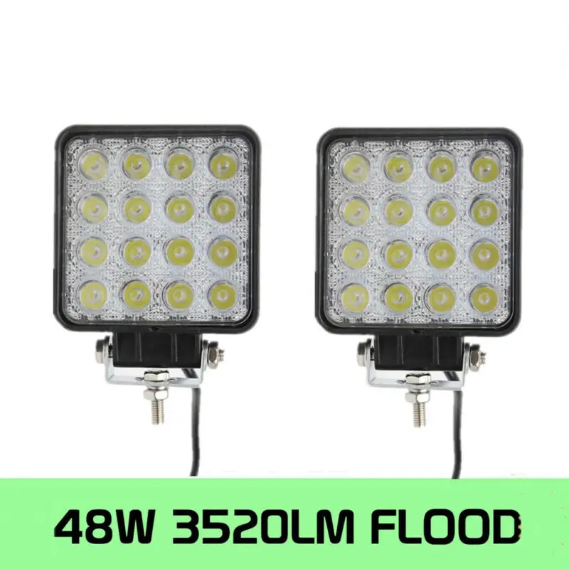 1 шт. 48 Вт Светодиодный дорожный рабочий Светильник лампы 12V 24V автомобиль Лодка