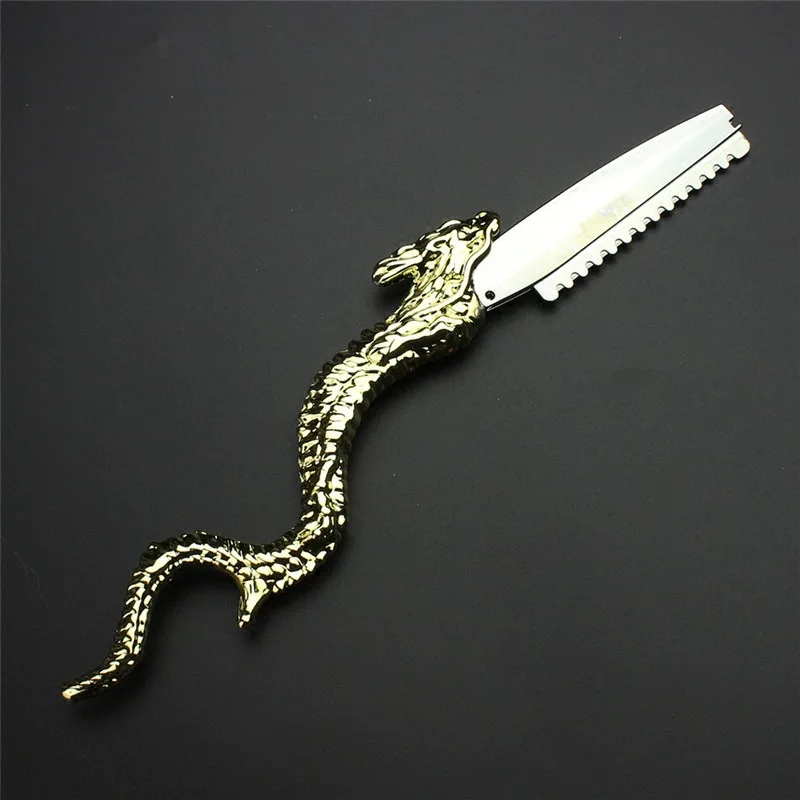 New Antique-fashioned manual hairdressing razor blade holder hair scraper replaceable Razor shave | Красота и здоровье