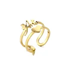 Новое модное кольцо с именем на заказ, ювелирные изделия из нержавеющей стали, Золотое кольцо с персонализированными буквами для женщин, подарок