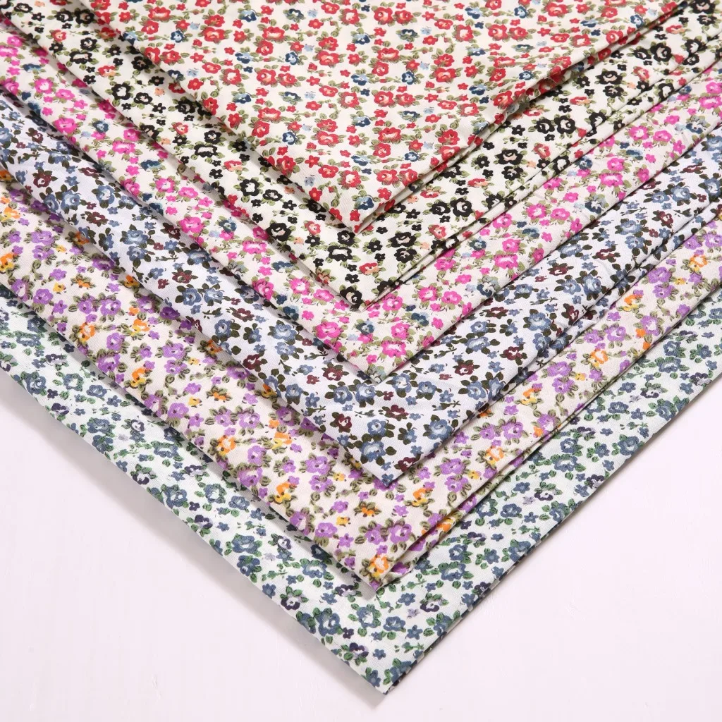 

100*150cm Retro Dark Floral Fabric DIY Sewing Bedding Apparel Dress Patchwork Fabric Kids Handwork Cloth Tecido