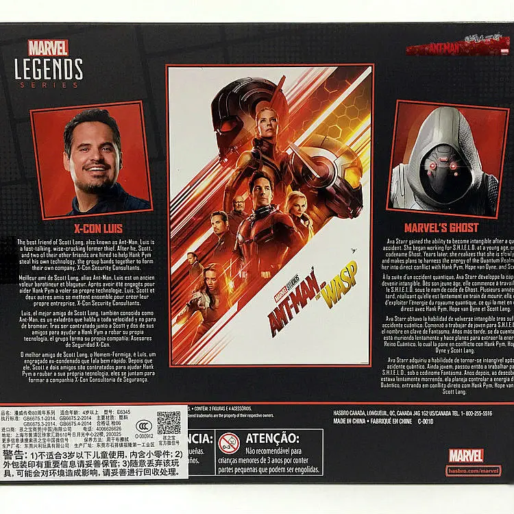 6 дюймов Marvel Legends 80th anniversary Antman 2 X-con Luis Ghost фигурка игрушка Brinquedos Фигурки Коллекция Модель подарок