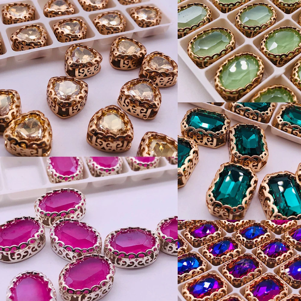 5 шт. одежда кнопка швейные принадлежности и ткани стекло кристалл бисер для