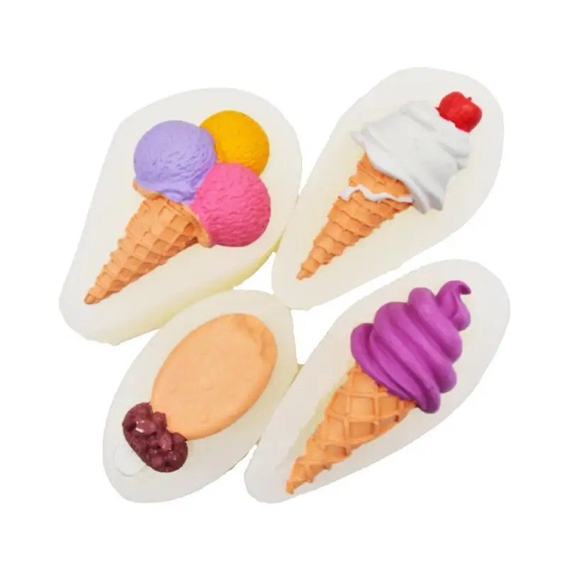 Сладкое мороженое шишки Мыло плесень Силиконовая смола литье кулон Плесень Торт