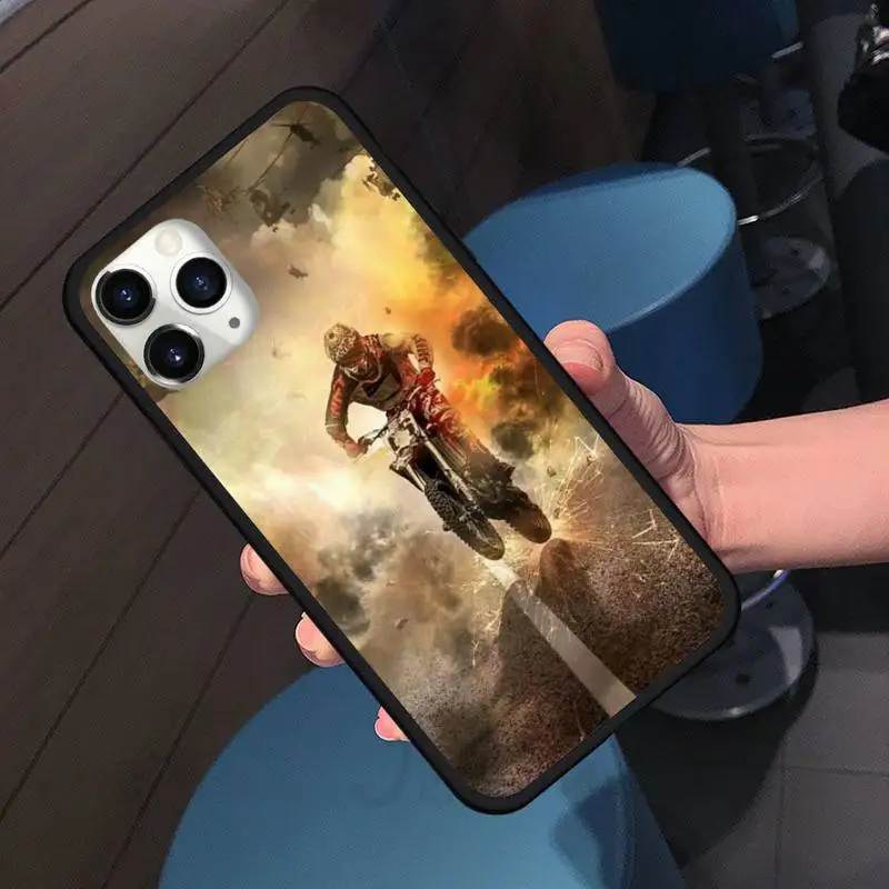 

Moto Cross Motorcycle Sports Phone Case for iPhone 11 12 pro XS MAX 8 7 6 6S Plus X 5S SE 2020 XR shell cover funda