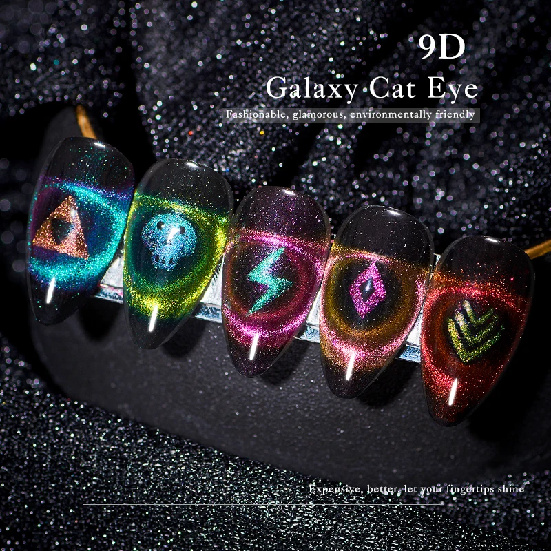 RBAN NAIL 6 мл 9D Galaxy Cat Eye гель УФ-гель для ногтей Магнитный Хамелеон замачиваемый гель лак для ногтей долговечный Маникюрный Инструмент