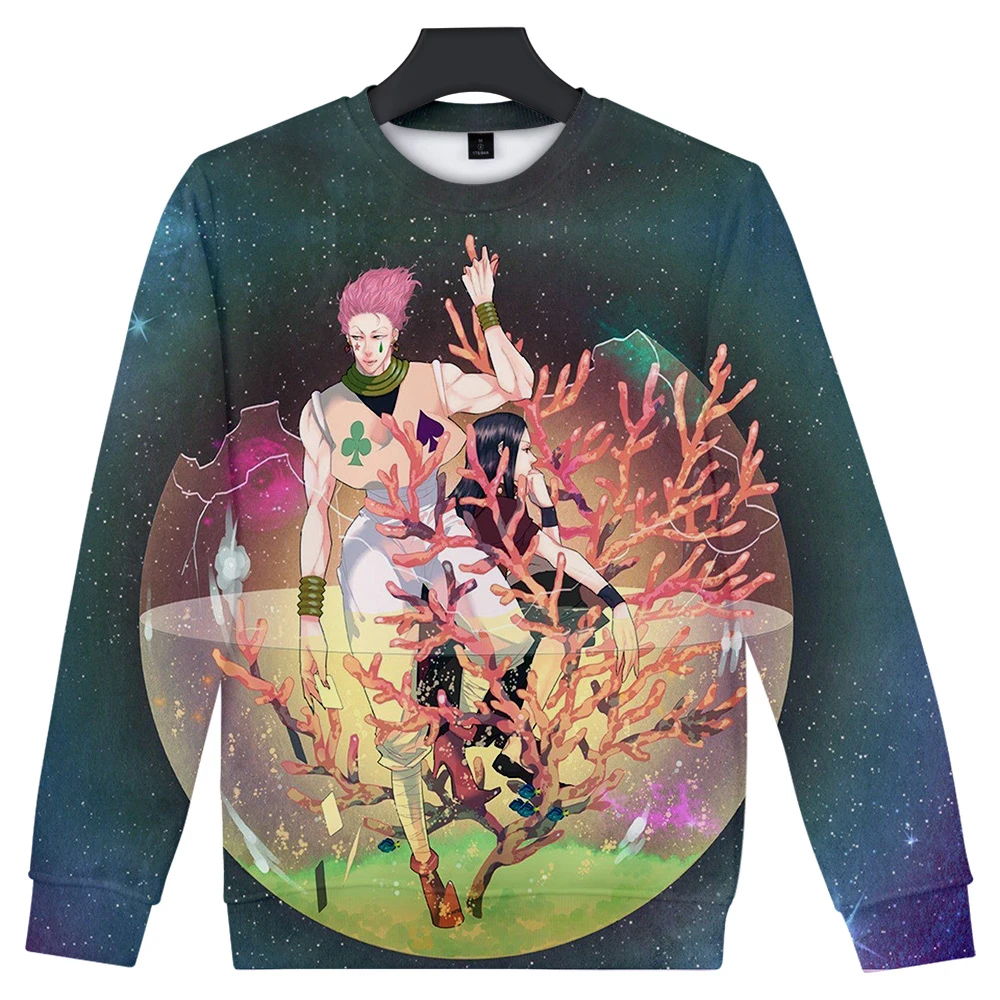 

Personality Print Hunter x hunter hisoka death Pocket O-Neck Sweatshirt Men Women Hip Hop 3D Sportswear hisoka Hoodie Tracksuits