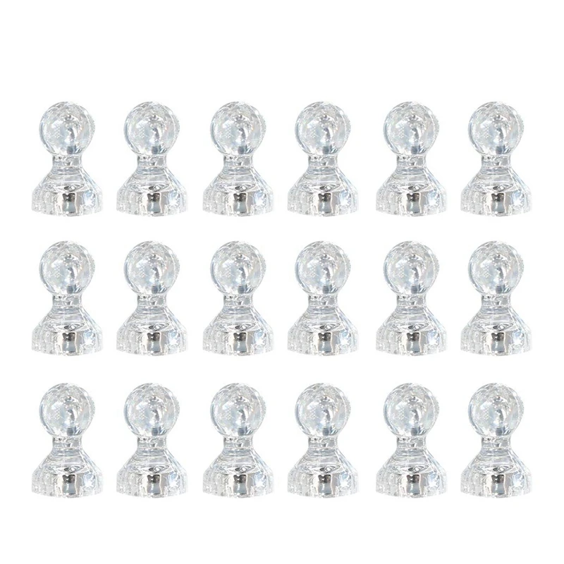 

60 шт., прозрачные Магнитные Булавки, 11 х17 мм