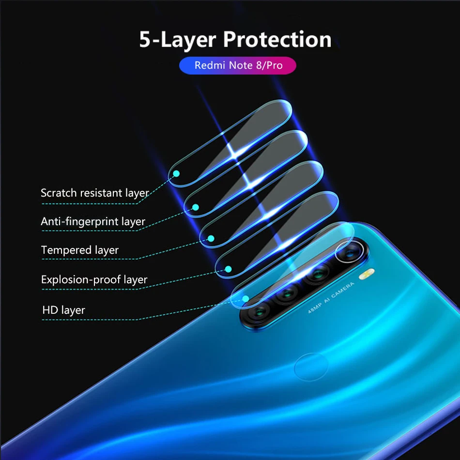 Back Camera tempered Glass redmi note 8 pro 8t 8a phone Lens screen protector For xiaomi mi a3 9t 9 lite mi9 se protective Film | Мобильные