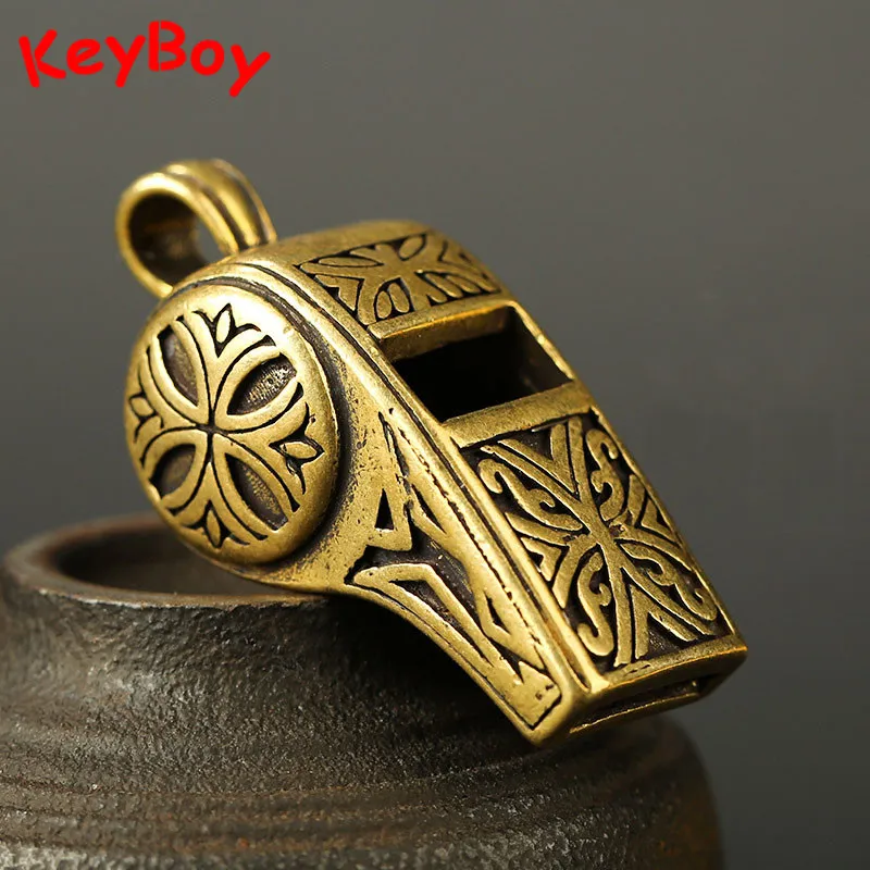 Брелок для ключей с традиционным китайским рисунком подвеска из латуни в виде