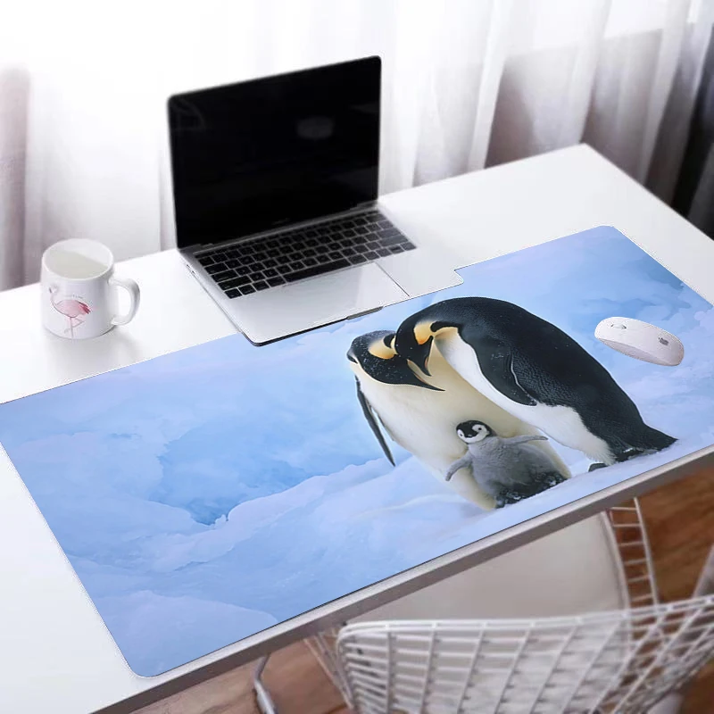 

Mouse pad penguin Cool Computer Laptop Anime Keyboard Mouse Mat Large Mousepad Keyboards Gamers Decoracion Desk Mat