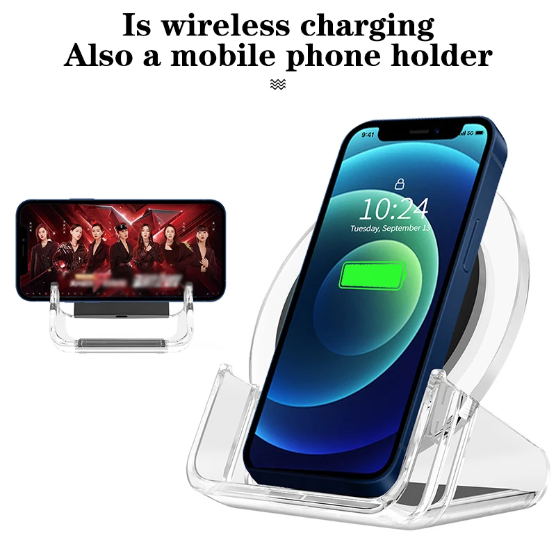 Qi Беспроводное зарядное устройство держатель телефона для iPhone XS быстрая