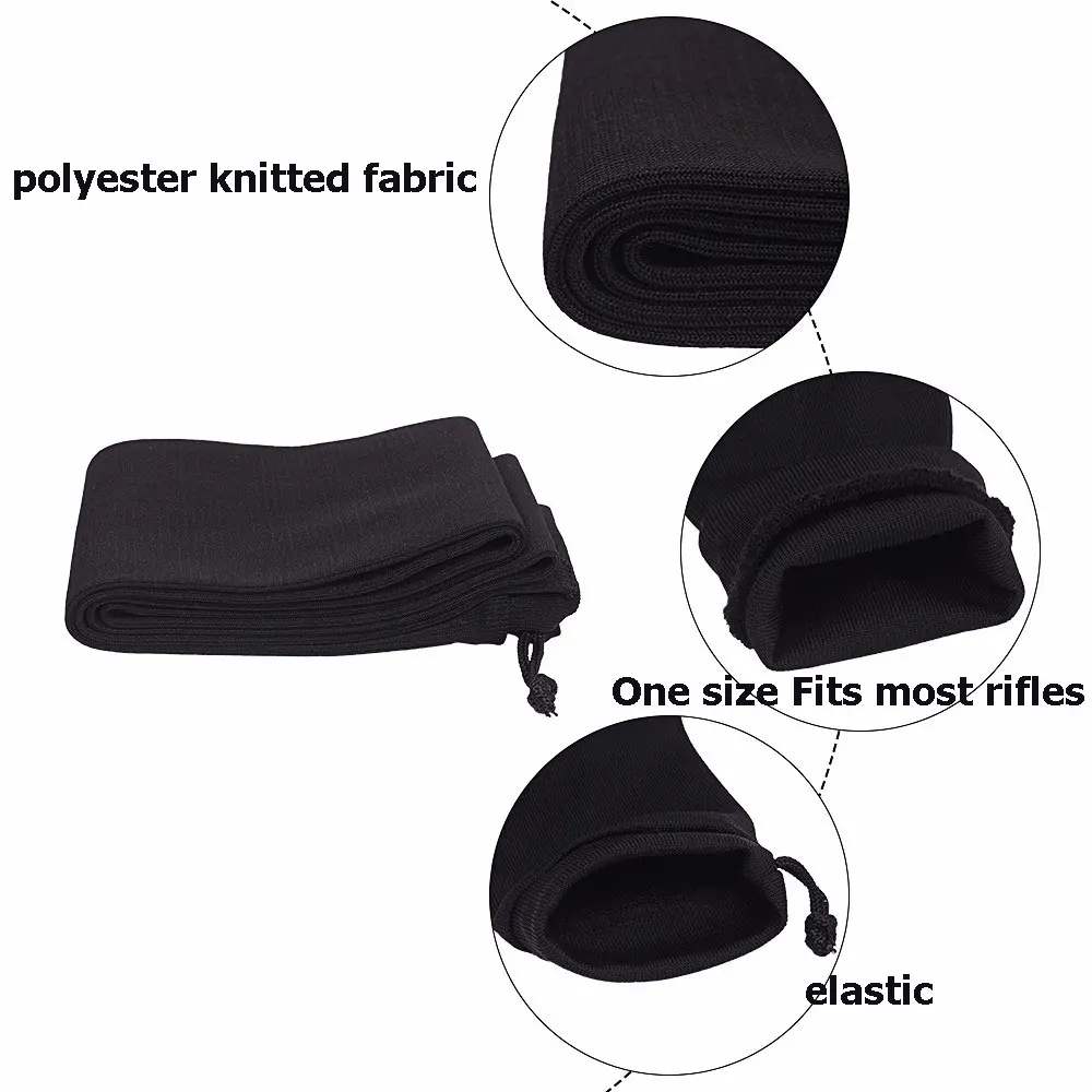 Rifle Gun Sock Cover 54" Silicone Treated Oversized Knitted Protection for Large Scope Tactical Hunting Accessory | Спорт и