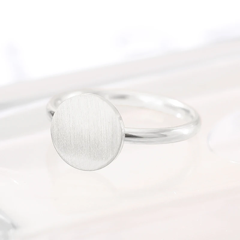 Минимализм кольца в виде полной луны геометрические круглые ювелирные изделия