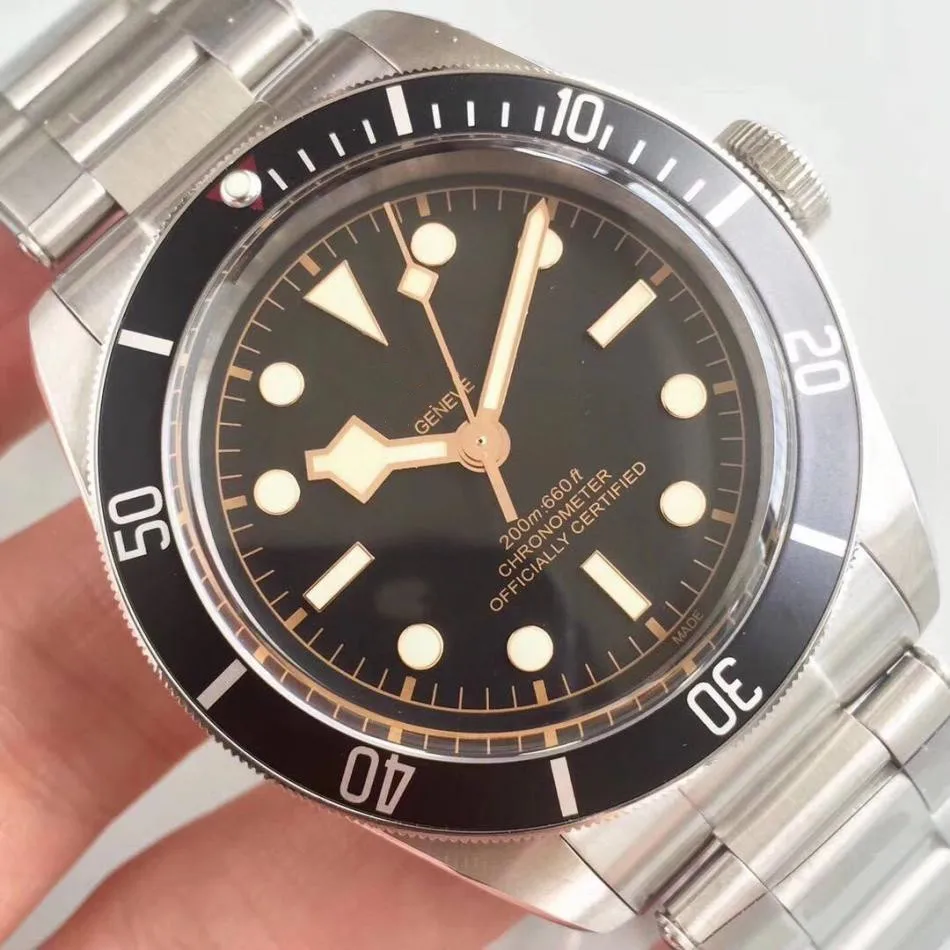 

Мужские часы с автоподзаводом от известного бренда AAA + 3A +, 41 мм, сапфировое стекло с оригинальным логотипом Black Bay 58, Подарочная коробка 2