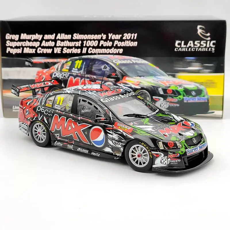Классический 1:18 для Грега Мерфи 2011 Supercheap Auto Bathurst 1000 Pole P ~ psi Max Crew VE Series II |