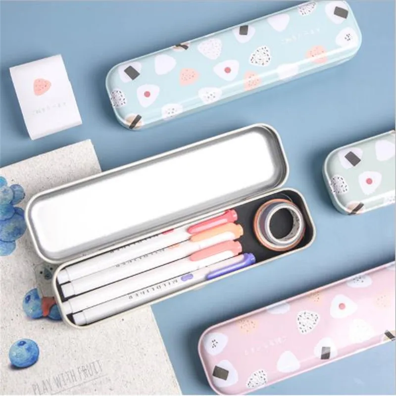 Минимализм Железный кавайный детский подарок металлический милый чехол для