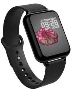 black C Умные часы B57, мужские спортивные часы для apple Watch, женские фитнес-часы с сердечным ритмом, умный браслет, будильник, часы для ios android - Цвет: black C