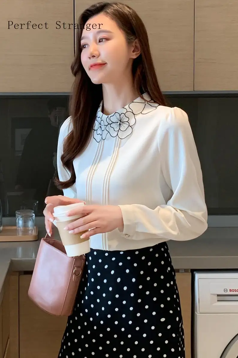 

Fendaier High Quality 2020 Spring New Arrival Long Sleeve Women Chiffon Blouse