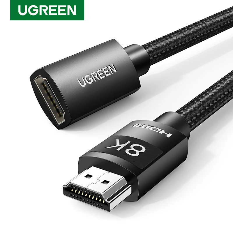 UGREEN-Cable de extensión HDMI 2,1, accesorio para PS5, GoPro Hero 8, 8K/60Hz, 4K/120Hz, Ultra alta velocidad, 48Gbps, auriculares, HDCP, 8K, HDMI 2,1