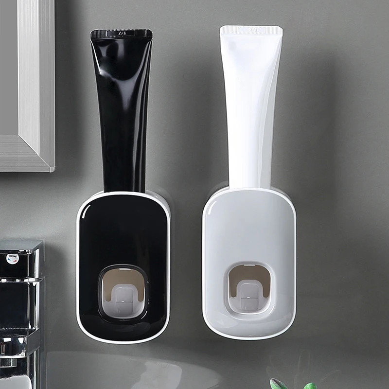 

Wall Mount Automatic Toothpaste Squeezer Plastic Toothpaste Dispenser Wall Mount Stand For Toilet Home Bathroom Accessories Sets