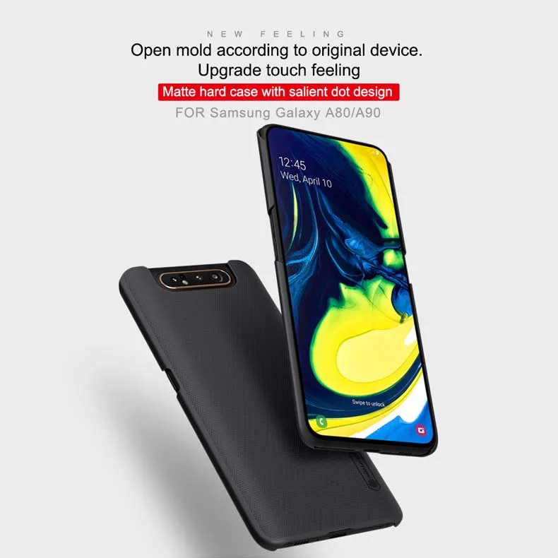 Чехол для samsung Galaxy A80 A90 чехол NILLKIN Супер Матовый Защитный пластиковый жесткий чехол для телефона samsung Galaxy A80 A90 с подарком