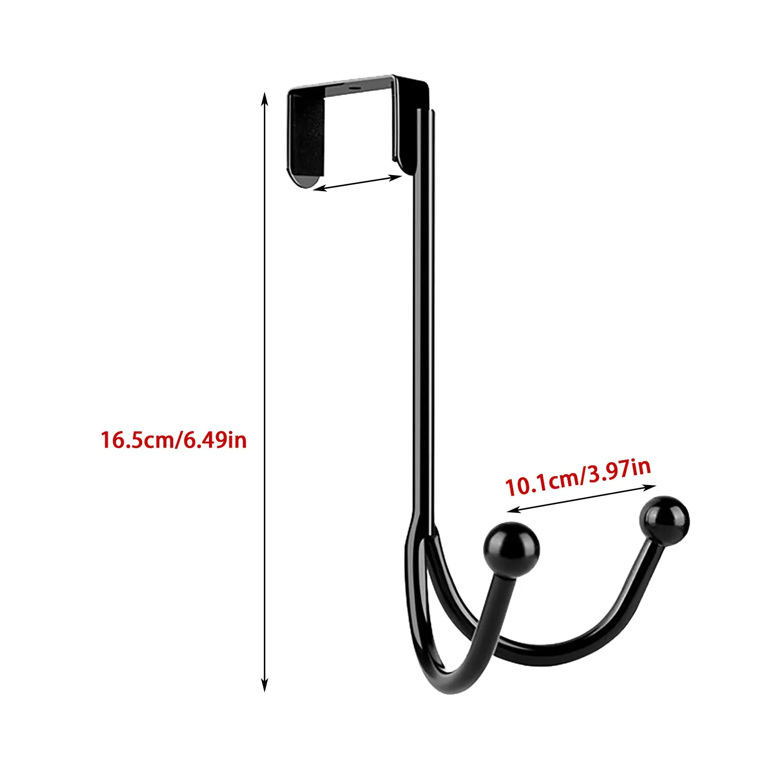 

Metal Twin Hooks Kitchen Hooks Hanging Metal Hook Black Stainless Steel Closet Organizer Handbag Holder Useful Kitchen Tools#p4