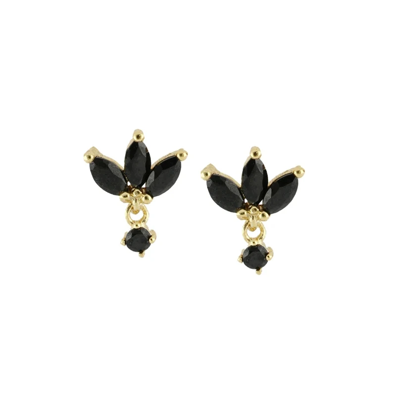 

Aide Black Crystal 925 Sterling Silver Circle Hoop Earrings for Women Prevent Allergy Cartilage Earrings Fashion Jewelry Gift