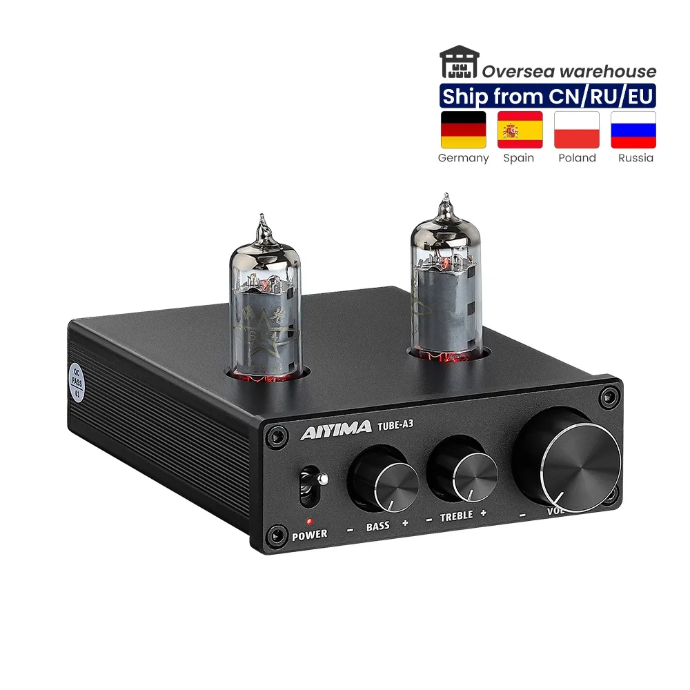 AIYIMA DC12V аудио 6K4 трубчатый усилитель предусилитель Hi-Fi контроль высоких басов