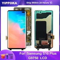 6 4 original for samsung galaxy s10 plus g9750 lcd display touch screen digitizer perfect replacement parts no shadow s10p